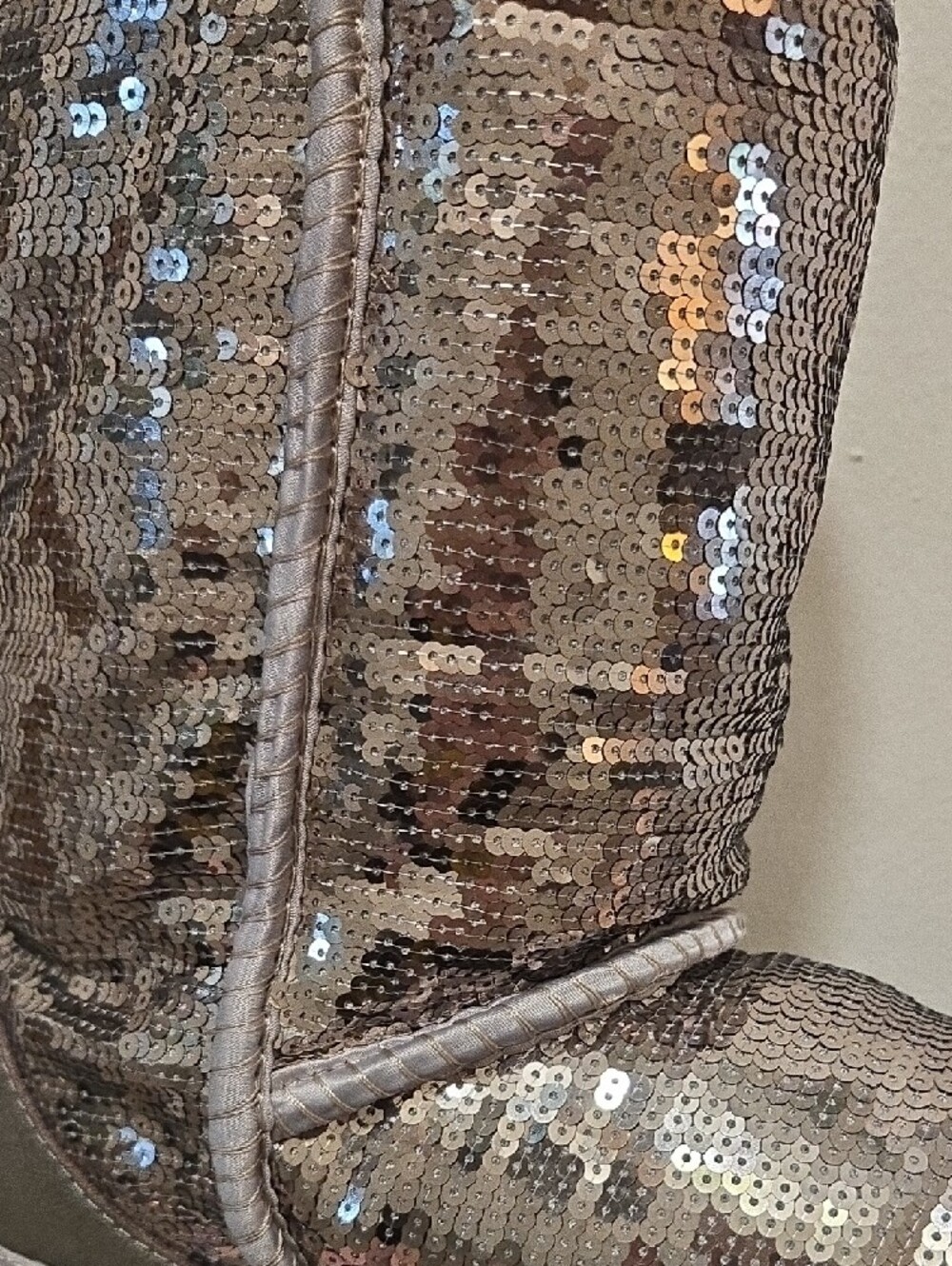 UGG Australia Classic Short Sequin Boots Silver Women's Size 9 - Picture 3 of 9